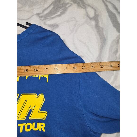 Justin Bieber Stadium Purpose World Tour 2027 Blue Women's Crop Top Size M - Picture 5 of 11